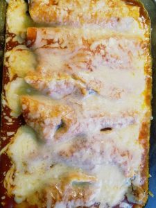 Potato, Mushroom and Kale Enchiladas